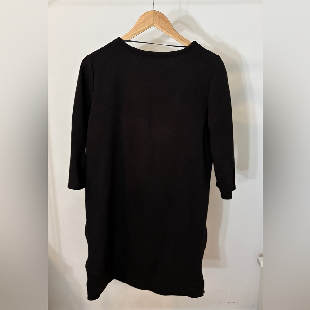 Black 3/4 Sleeve Dress - Picture 2 of 4